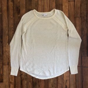LIZ LANGE MATERNITY Cream & Silver Sweater